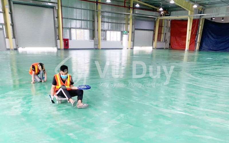 Sơn epoxy sàn nhà xưởng tại Hà Nam