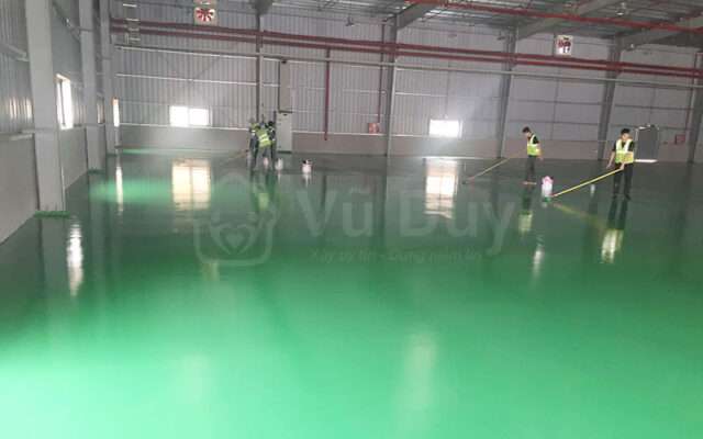 Thi công sơn epoxy sàn nhà xưởng tại Nam Định